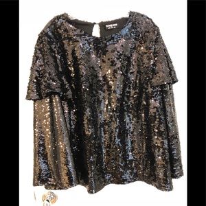 Black Sequin Top